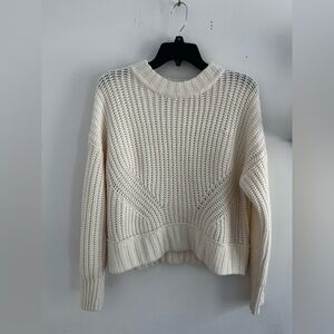 Pink Rose Cream Sweater